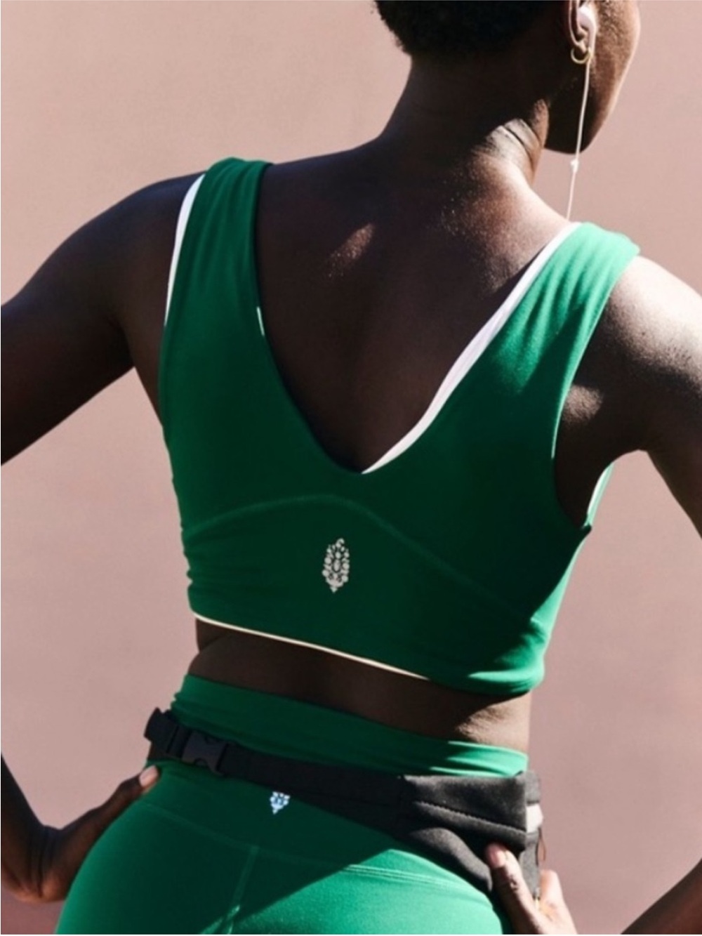 FP Movement by Free People: Never Better Crop Tank|Heritage Green|NWT